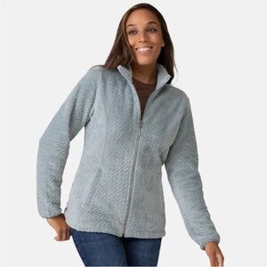 Free Country Women's Cable Braided Butter Pile® Jacket Blue Size Medium